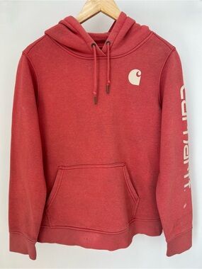 Distressed Carhartt Hoodie Youth L Relaxed Fit-Fits Some Women’s Sizes (23x25)